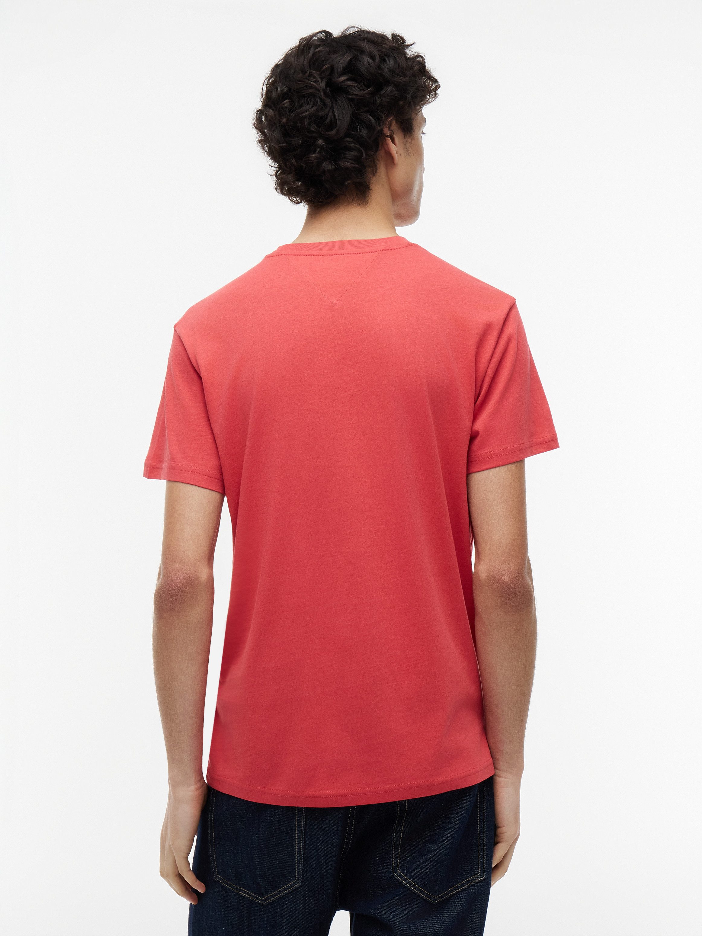 Tommy Jeans T-Shirt TJM SLIM LINEAR CHEST TEE EXT Mit Rundhalsausschnitt – Bild 3 von 5