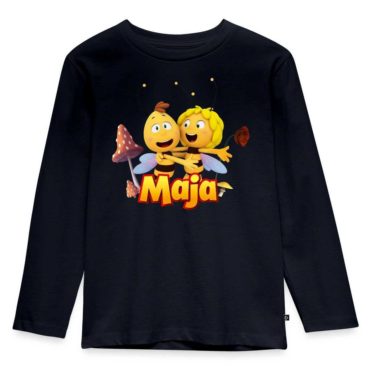 Spreadshirt T-Shirt Biene Maja Freundschaft Mit Willi Kinder Premium Langarmshirt (1-tlg)