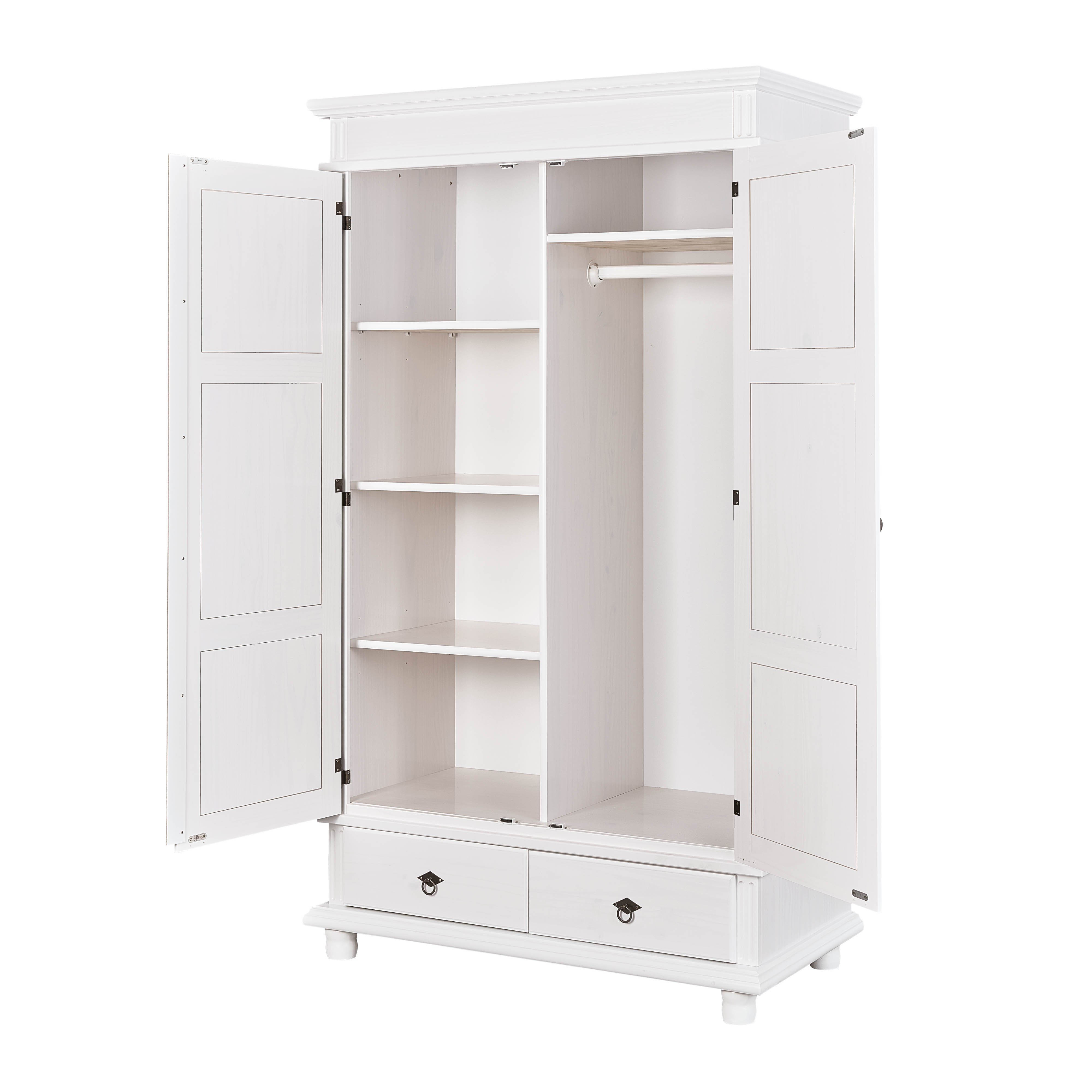 Inter Link Kleiderschrank Danz Massivholz Kleiderschrank günstig online kaufen