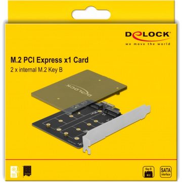 Delock PCI Express x1 Karte zu 2 x intern M.2 Key B Mainboard