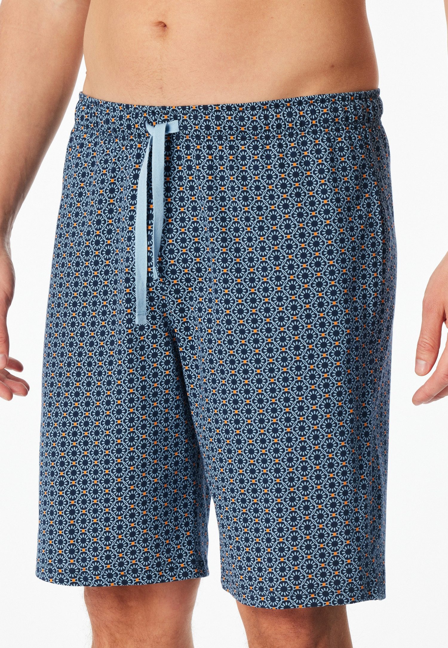 Schiesser Pyjamahose Mix + Relax mit seitlichen Taschen, Single-Jersey Qualität