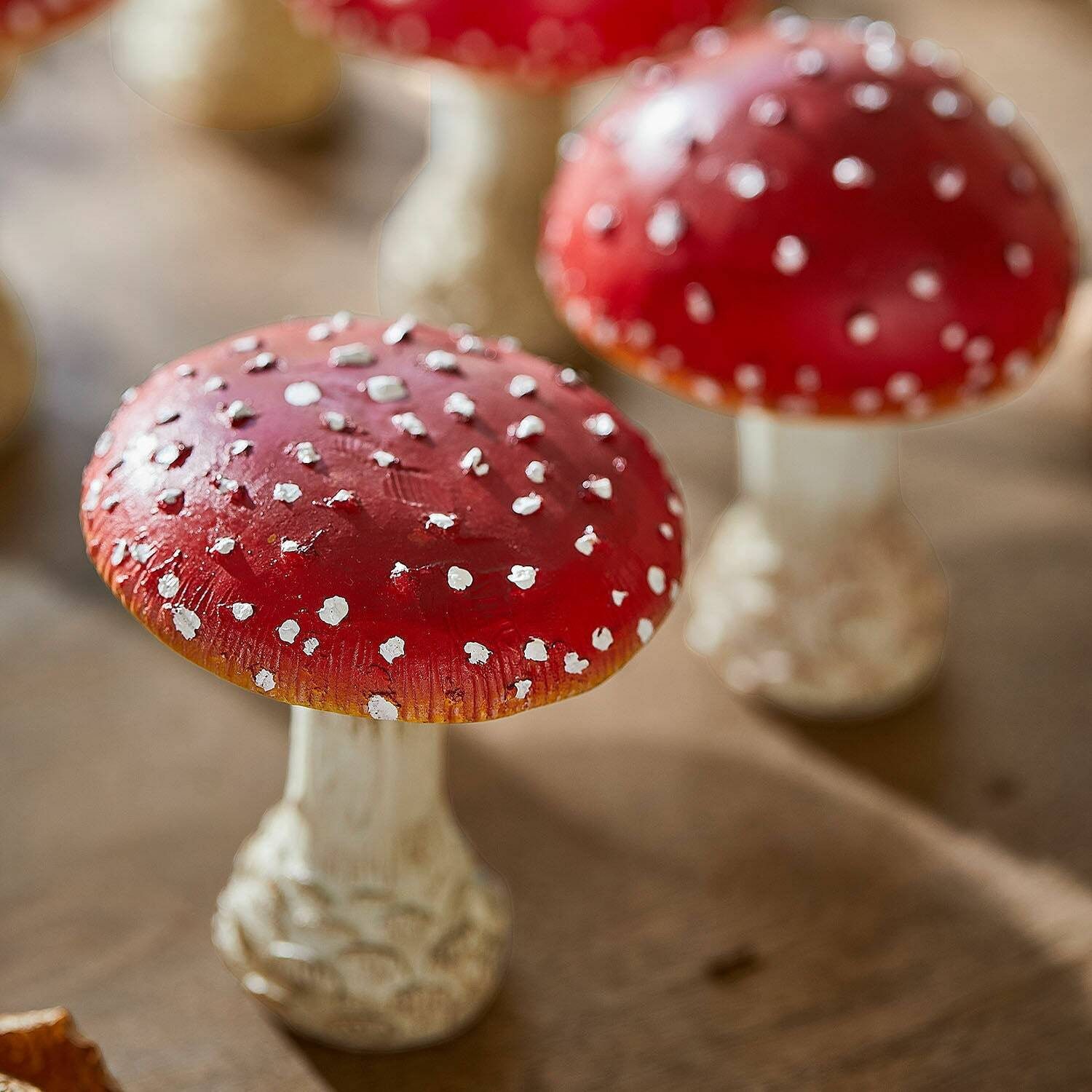Mirabeau Dekoobjekt Deko-Pilz 2er Set Quintelle rot/weiß