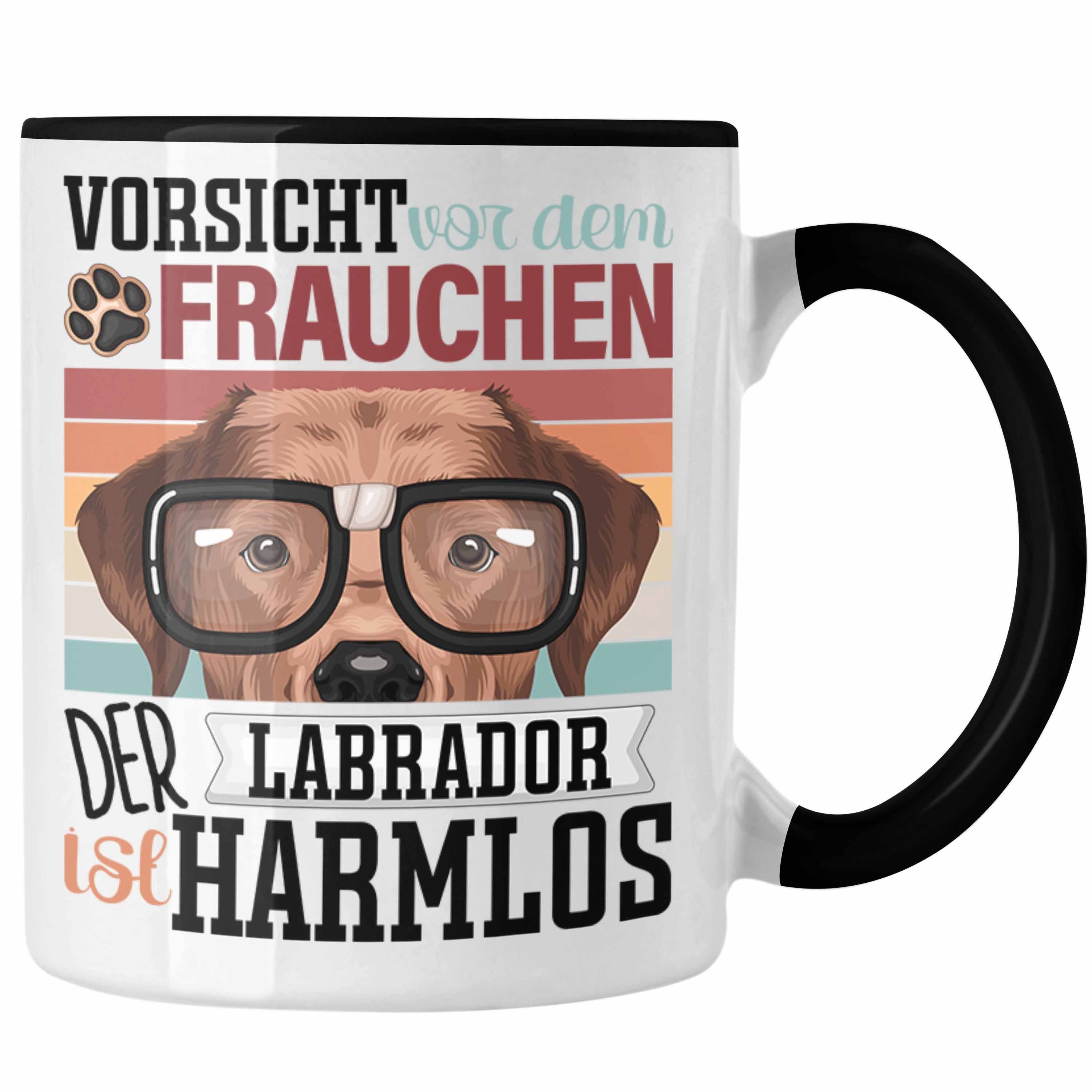 Trendation Tasse Labrador Besitzerin Frauchen Geschenk Lustiger Schwarz Tasse Geschenkid Spruch
