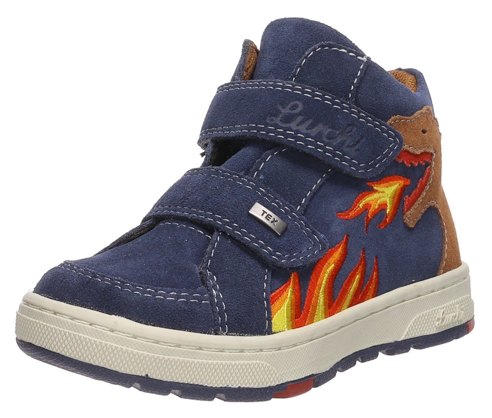 Lurchi DINO-TEX WMS: weit Klettboot mit Warmfutter und TEX-Membrane blau 037562 | Sneaker