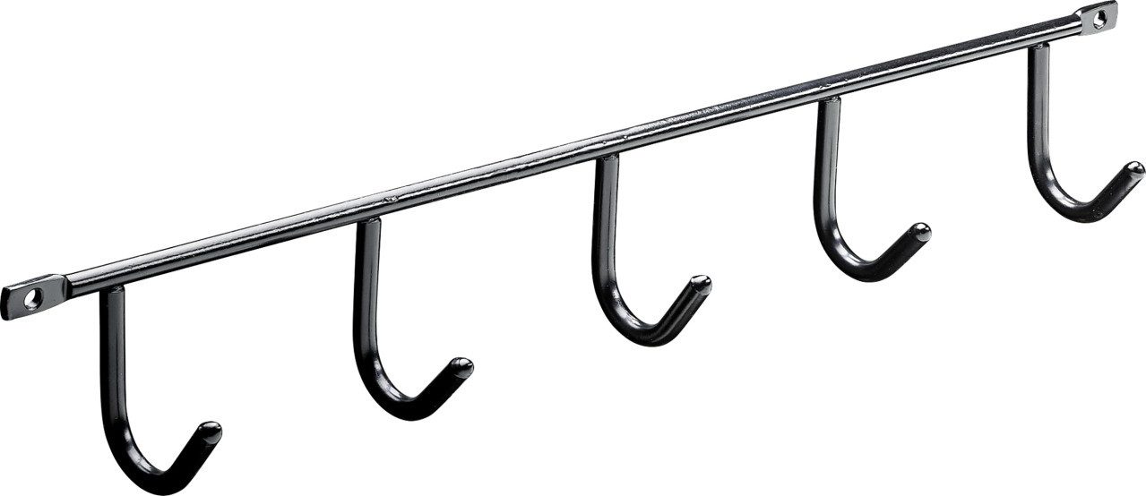 Hettich Garderobenleiste Hettich Garderobenleiste 5 Haken Stahl 35 x 5,2 x
