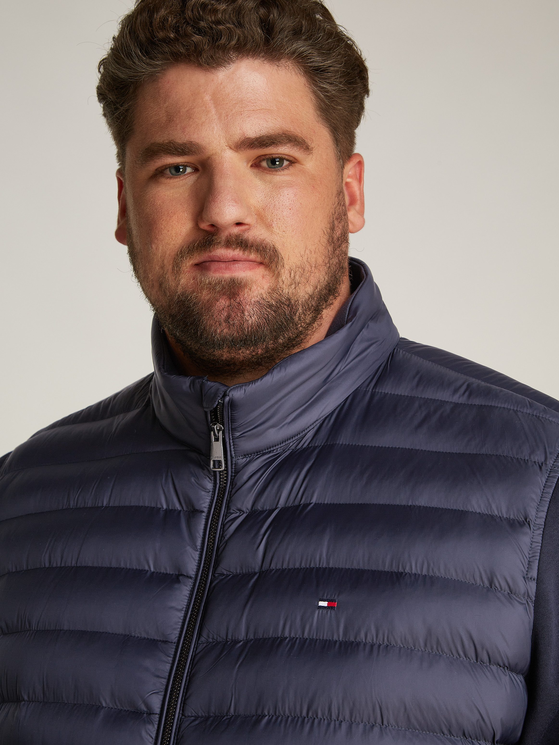 Tommy Hilfiger Big & Tall Collegejacke BT-MIX MEDIA STAND CLLR-B in Großen günstig online kaufen