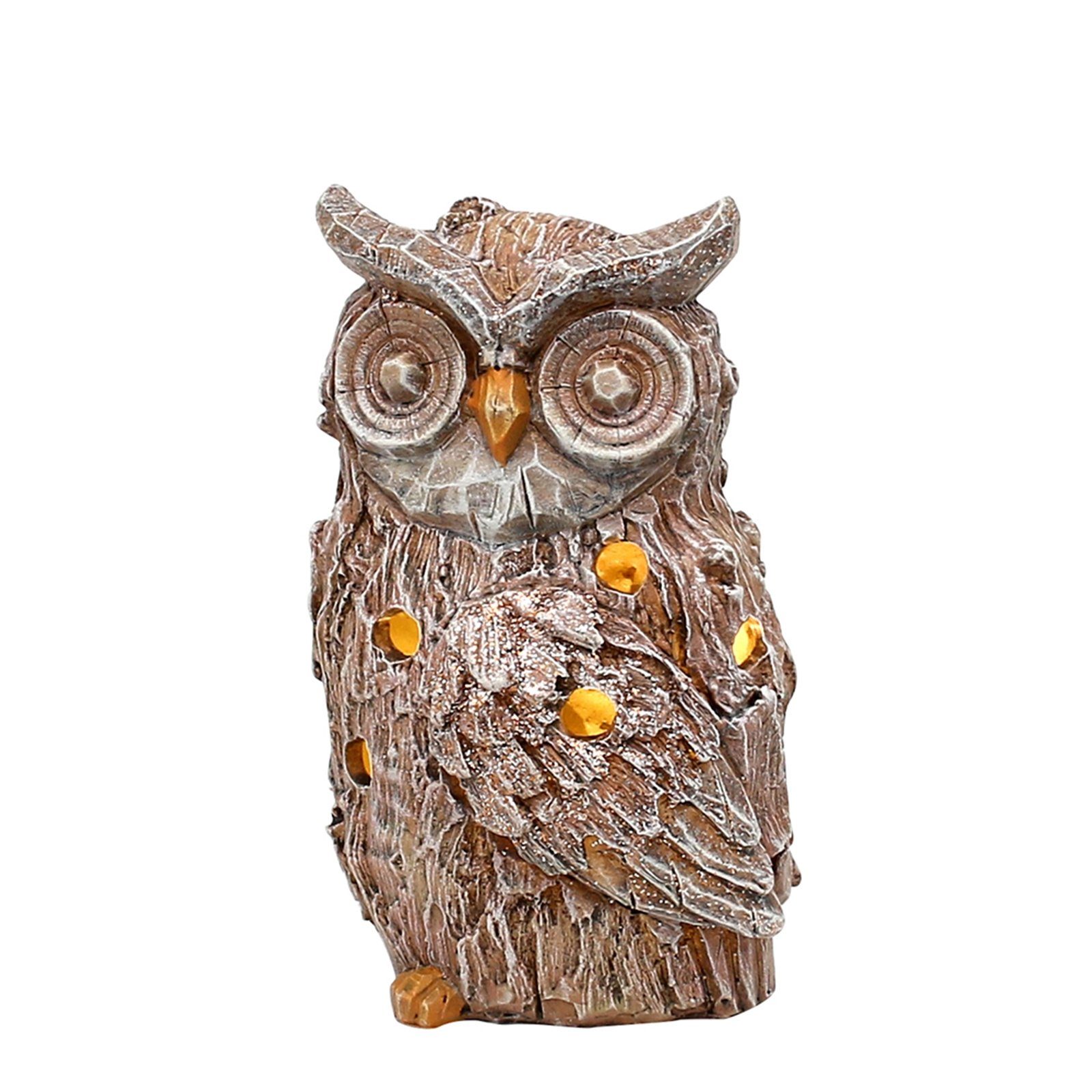SIGRO Dekofigur LED Eule mit Glitter (Stück, 1 St., 1 Dekofigur), Dekofigur günstig online kaufen