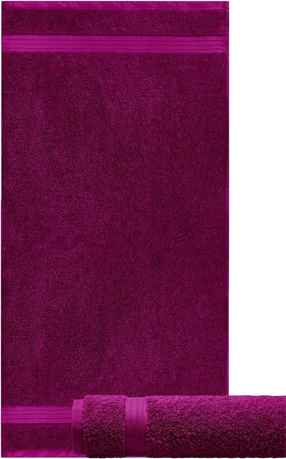 Frottee cm Lashuma Handtücher Violett Linz, Baumwolle 50x100 Orchidee Lila (2-St), aus Handtücher