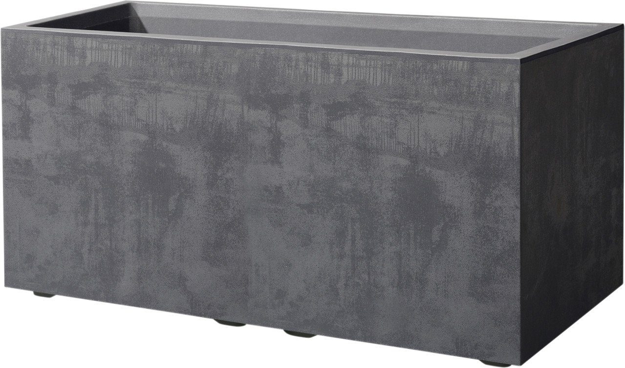 Deroma Blumenkasten Deroma Pflanzkasten Millenium anthrazit 79 cm