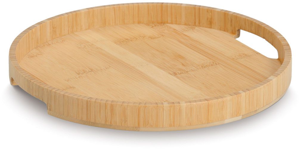 Zeller Present Tablett Serviertablett, Bambus, Bambus, pflegeleicht, einfacher Transport