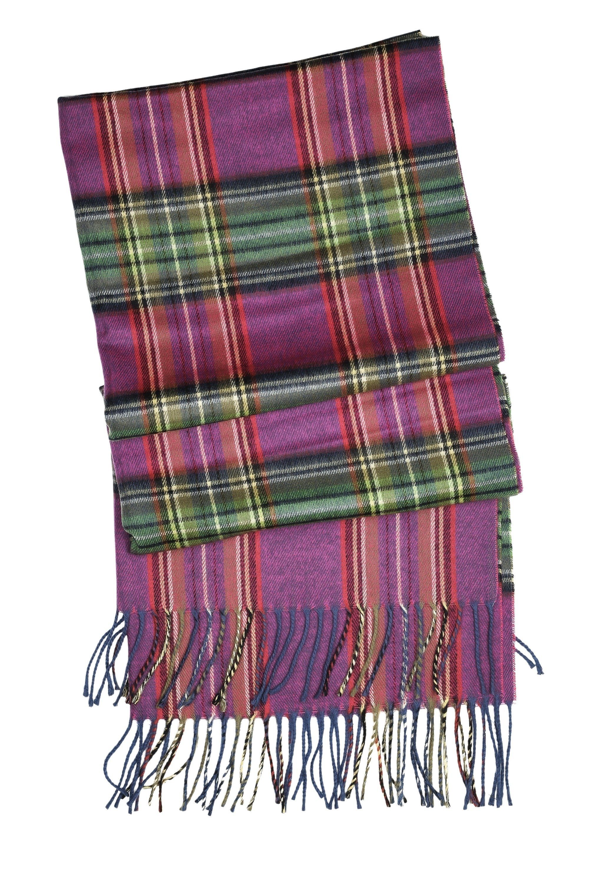 COLLEZIONE ALESSANDRO Wollschal Scotland, (1-St), mit Karomuster, Made in Italy