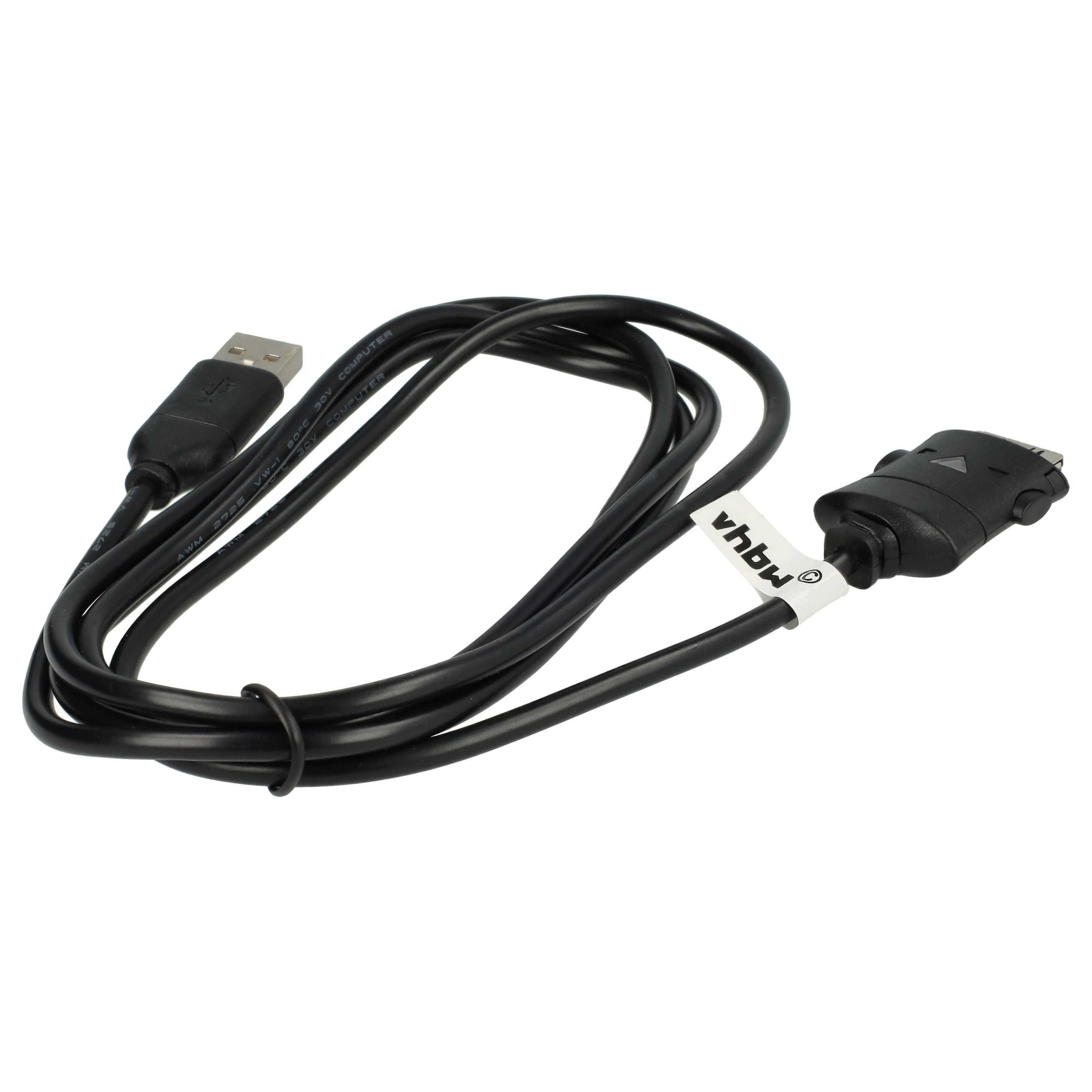 vhbw passend für Samsung YP-K5, YP-T9, YP-S5, YP-K3, YP-P2, YP-T10 USB-Kabel, (150.0 cm)