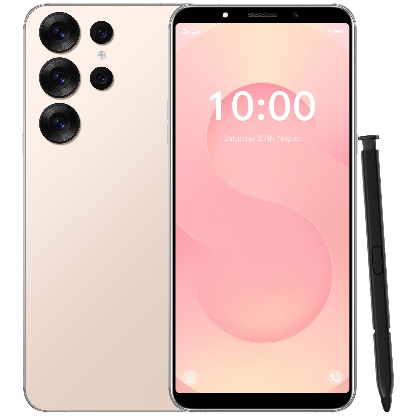 Fine Life Pro Entsperrtes Telefon, 4G LTE FDD/TDD-Smartphone, Dual-SIM-Karte, Smartphone (Speicher 4GB RAM+64GB ROM, 6,56-Zoll-Android-Phone Freies Telefon)