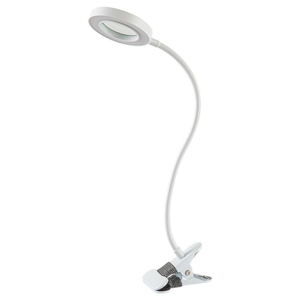 JOYOLEDER LED Leselampe LED-Leselampe, dimmbare Klemmleuchte, USB Schreibtischlampe 3 Modi, flexibles Klemmlicht Weiß