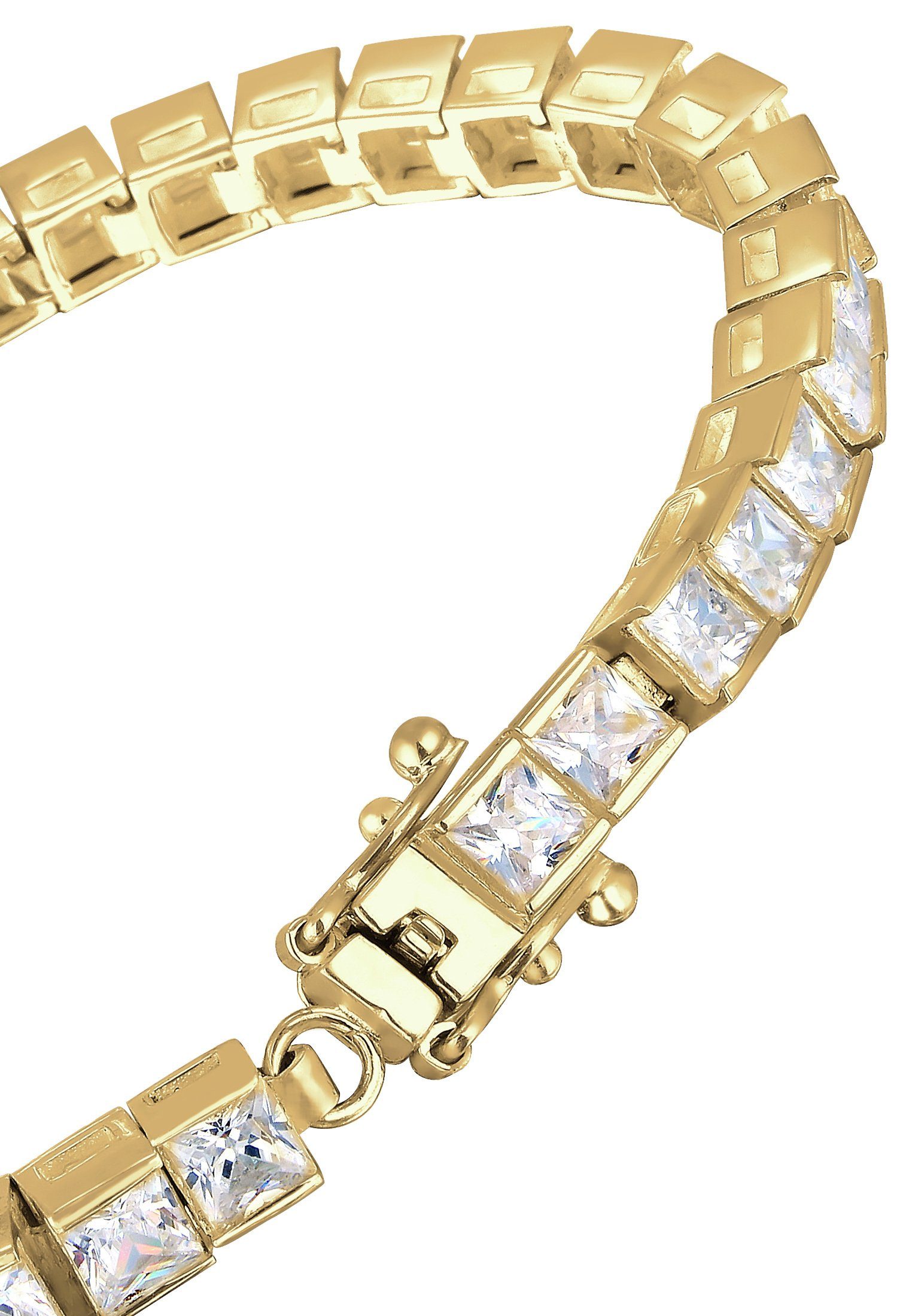 Armband Sparkle Silber Kristall 925 Tennisarmband Premium Gold Elli Zirkonia