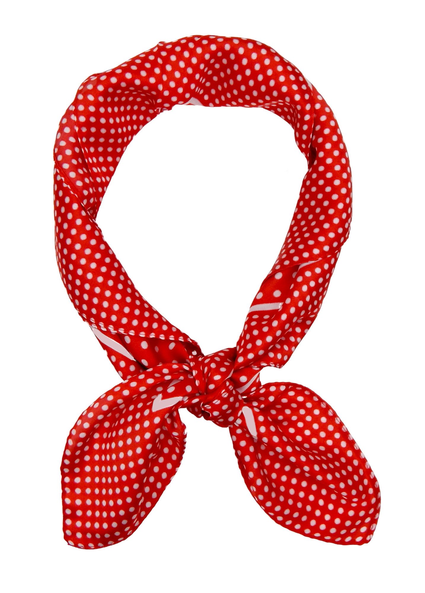 Ella Jonte Halstuch, Bandana Rot Weiss Polka Dots Rockabella