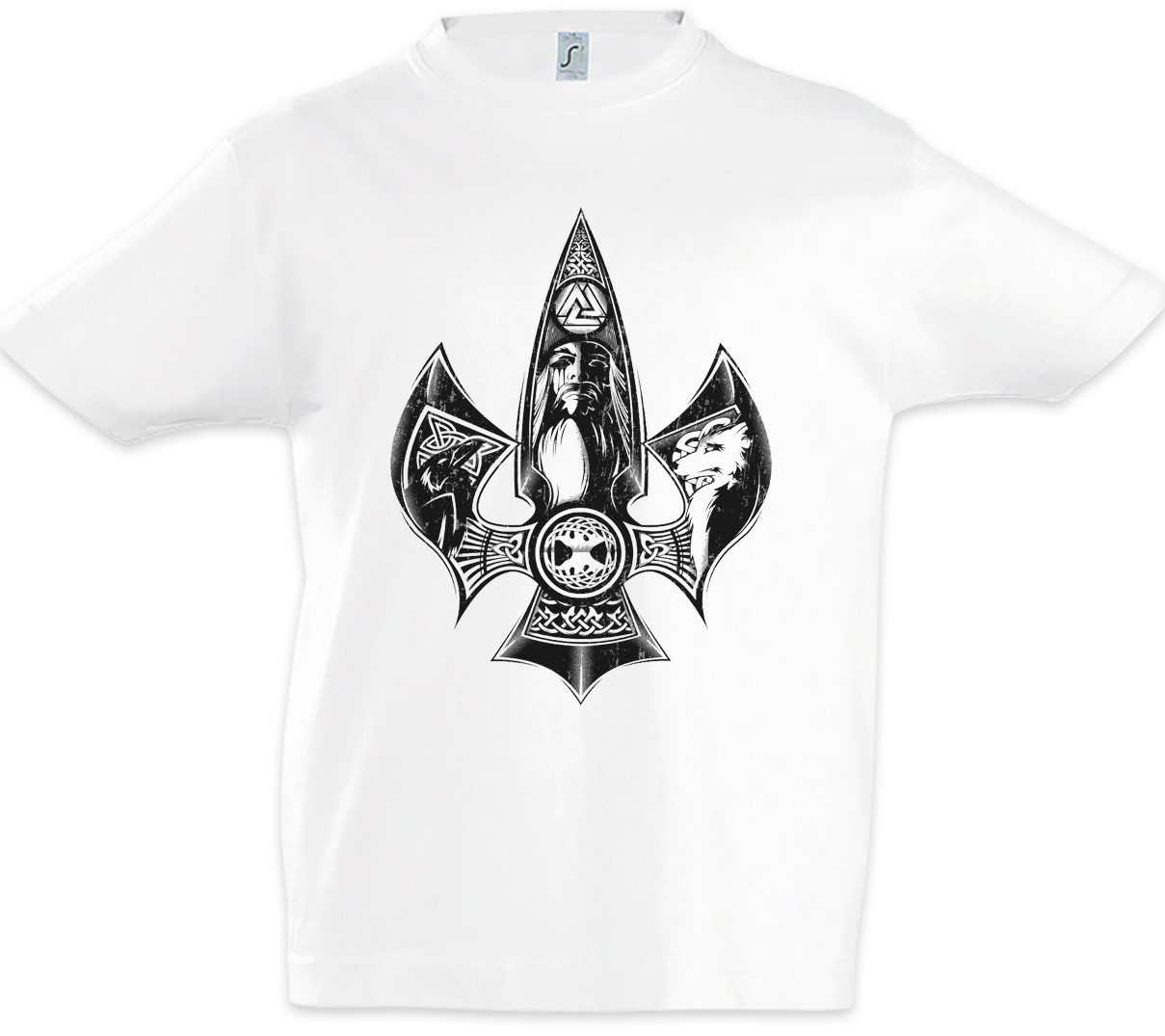 Print-Shirt Odhin III Kinder T-Shirt Auge Walhalla Odhin Wotan Thor Vikings Loki