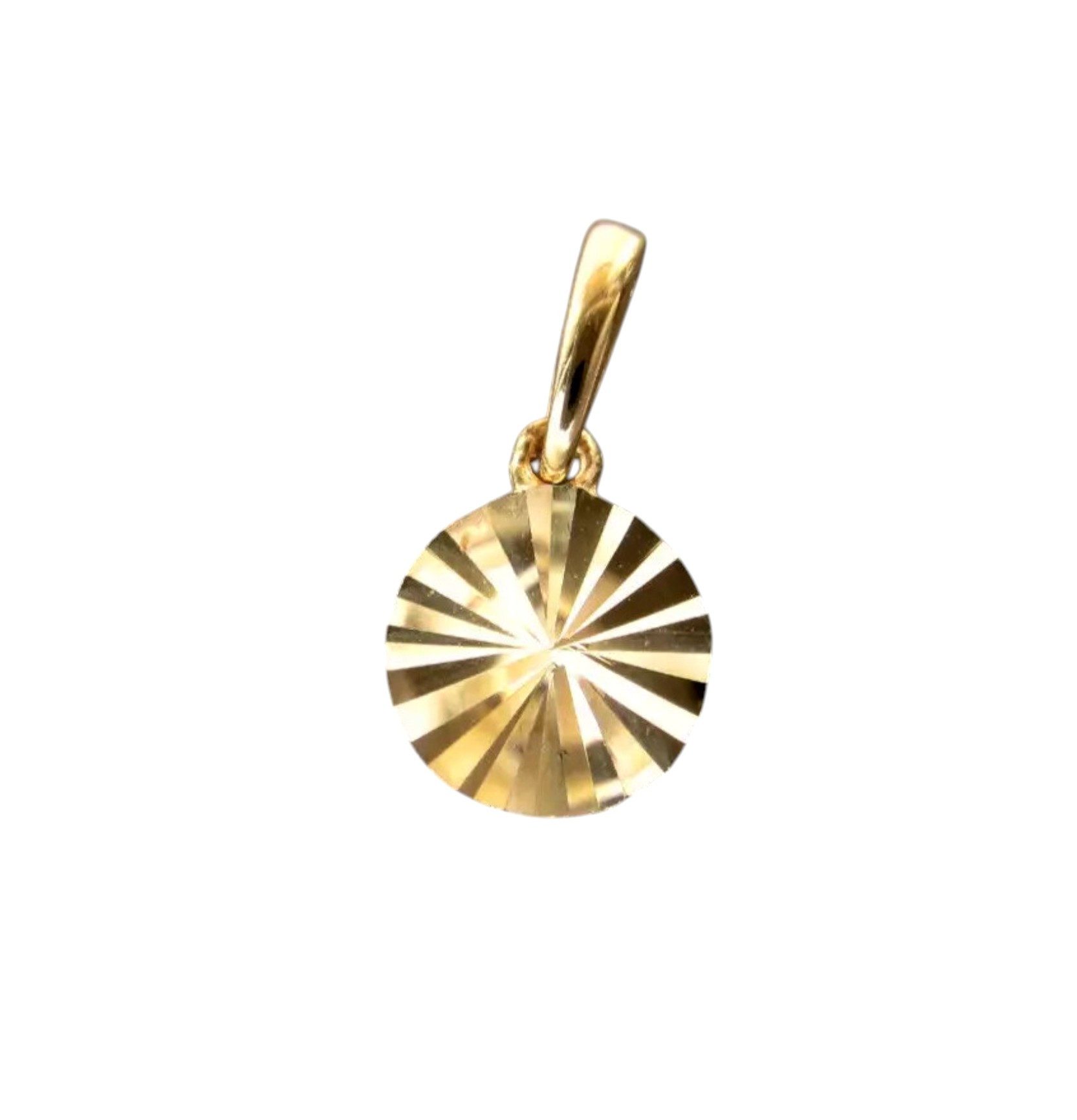 Kettenanhänger 585er Gelbgold Anhänger diamantiert Sonnenschliff