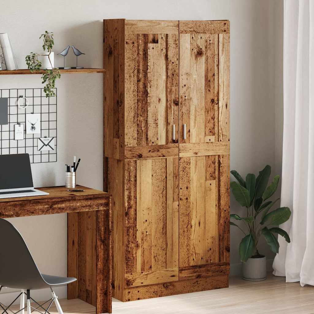 vidaXL Highboard NA Highboard Hochschrank Buffetschrank Anrichte Altholz-Optik 82,5x30