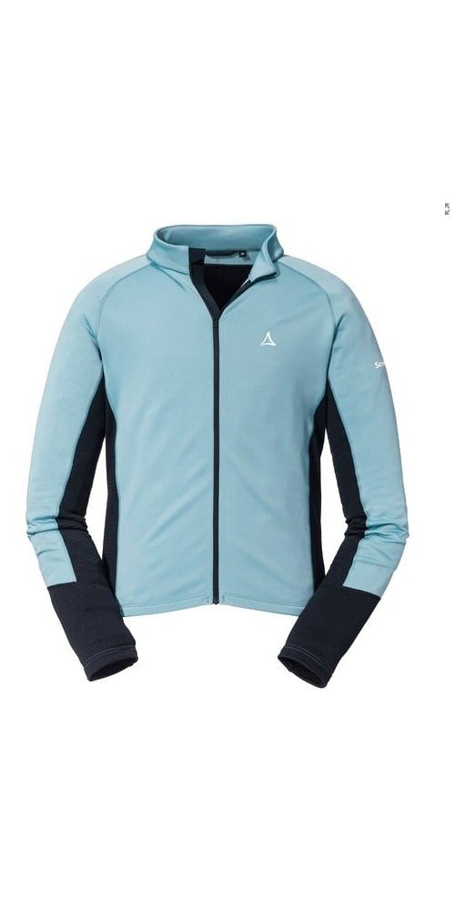 Schöffel Langarmshirt Piambello Full-Zip (maximale Bewegungsfreiheit) hellblau Herren