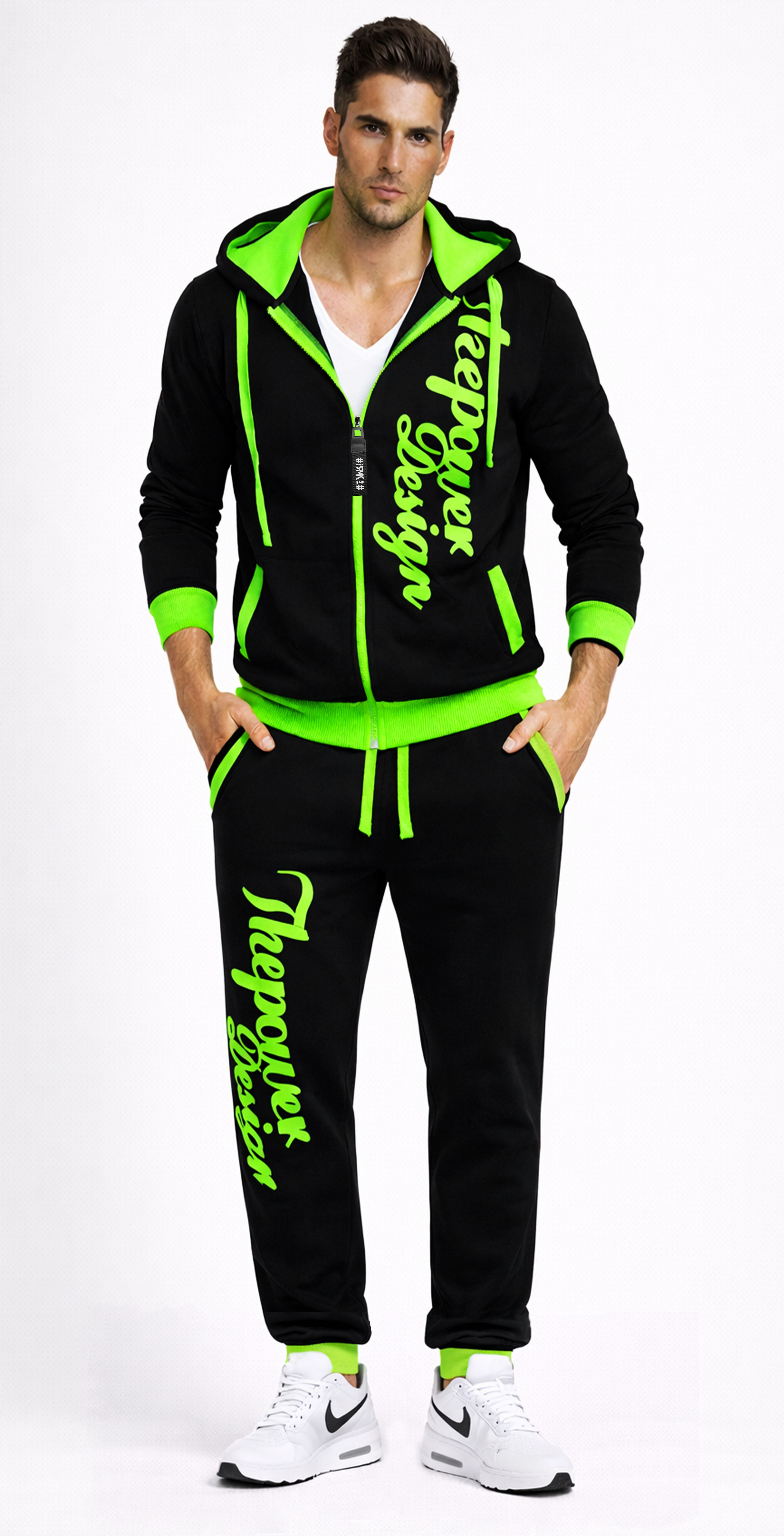 RMK Jogginganzug Herren Sportanzug The Power (Set), Trainingsanzug Freizeitanzug Gym Fitness mit Kapuze