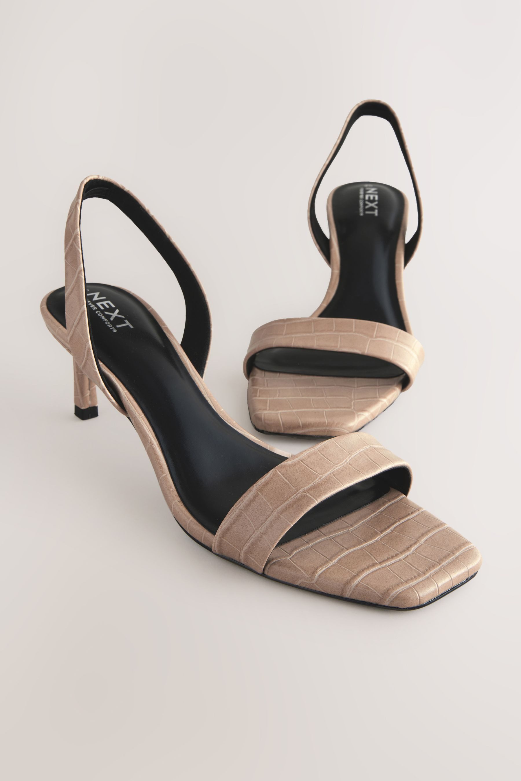 Next Forever Comfort® eckige Slingback-Sandalen Sandalette (1-tlg)