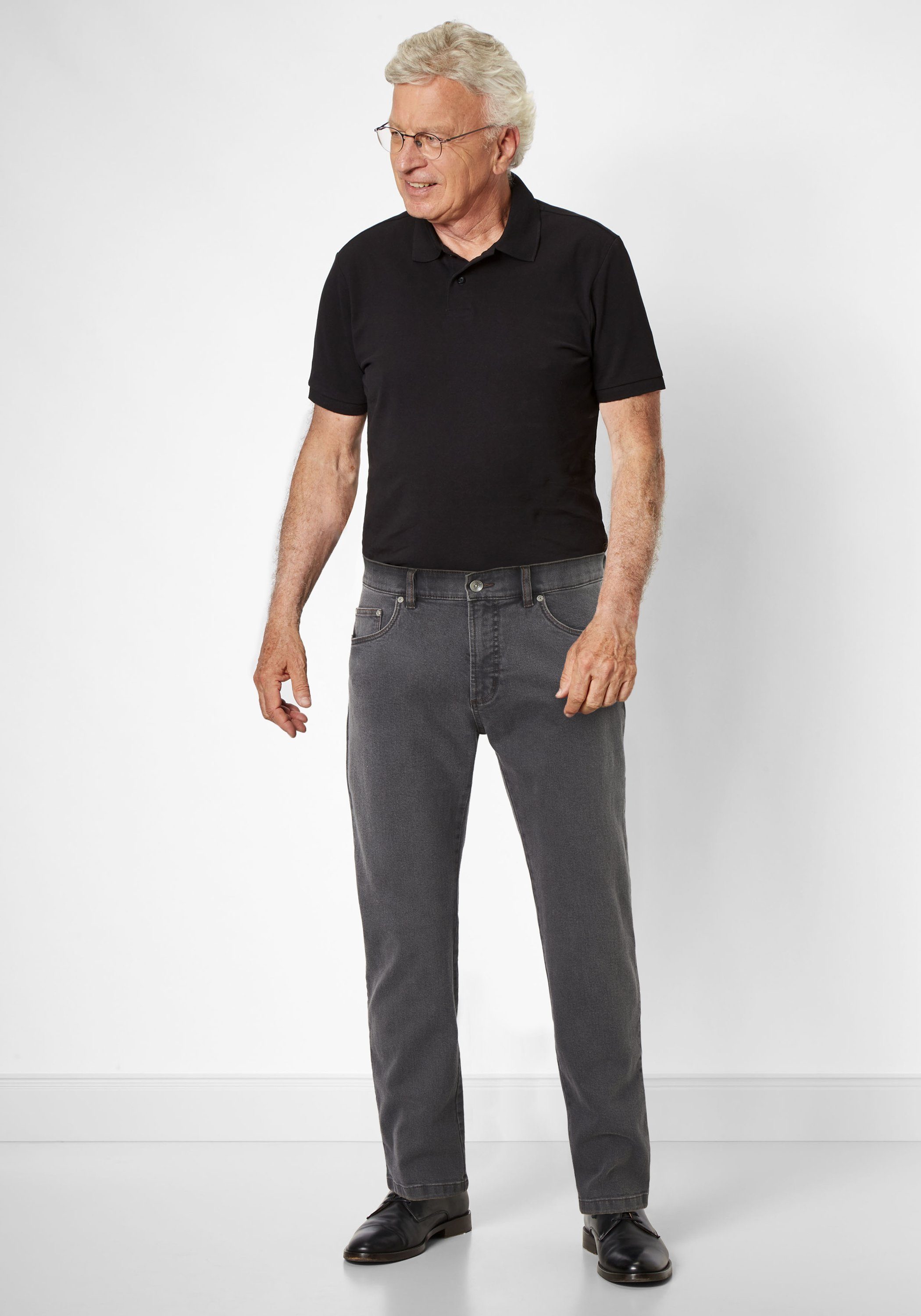 Suprax Regular-fit-Jeans Jeans mit Komfort-Dehnbund und Sicherheitstasche | Straight-Fit Jeans