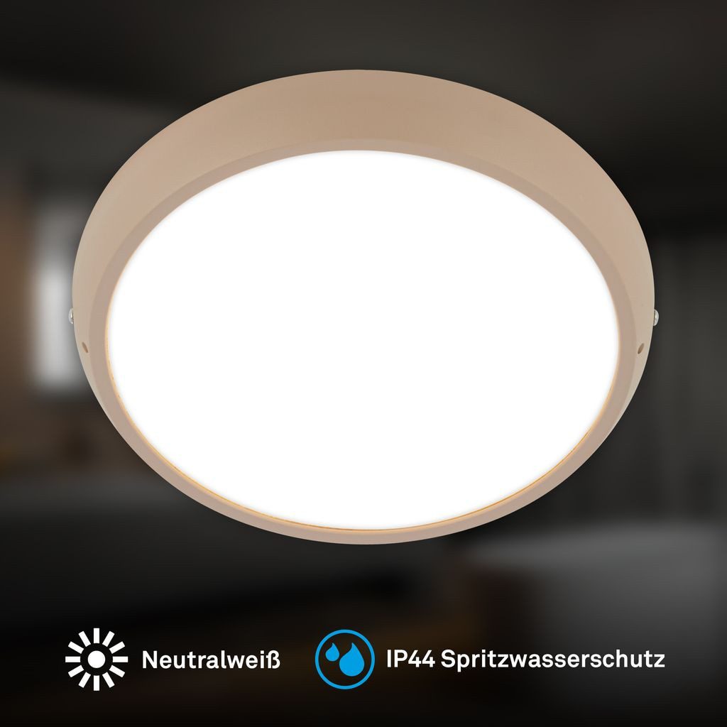 Briloner Leuchten LED Deckenleuchte, LED fest integriert, 4000K - Neutralweiß