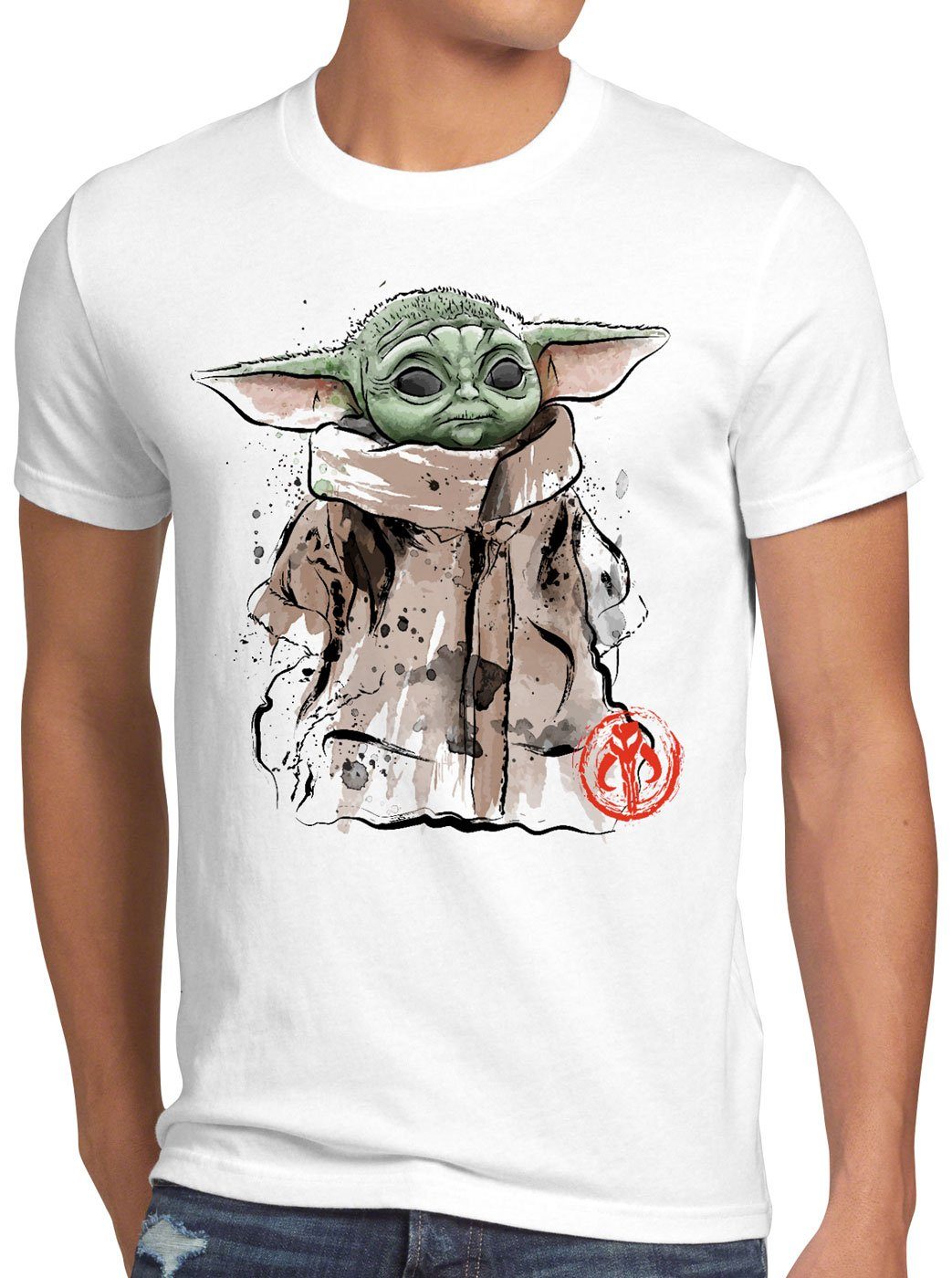 style3 T-Shirt Dagobah Baby yoda mando mandalorian star krieg wars der sterne