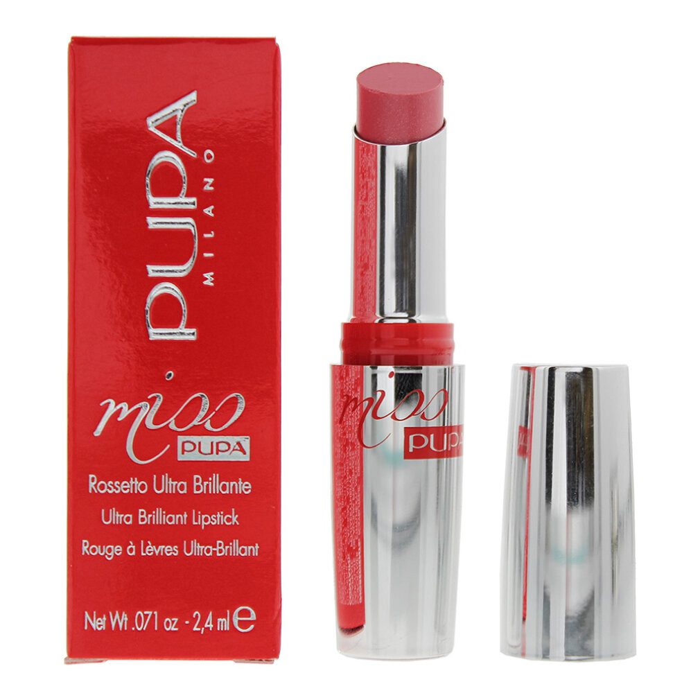 Pupa Lippenstift Pupa Miss Ultra Brilliant 101 Hautfarbe Rose Lipstick 2.4ml