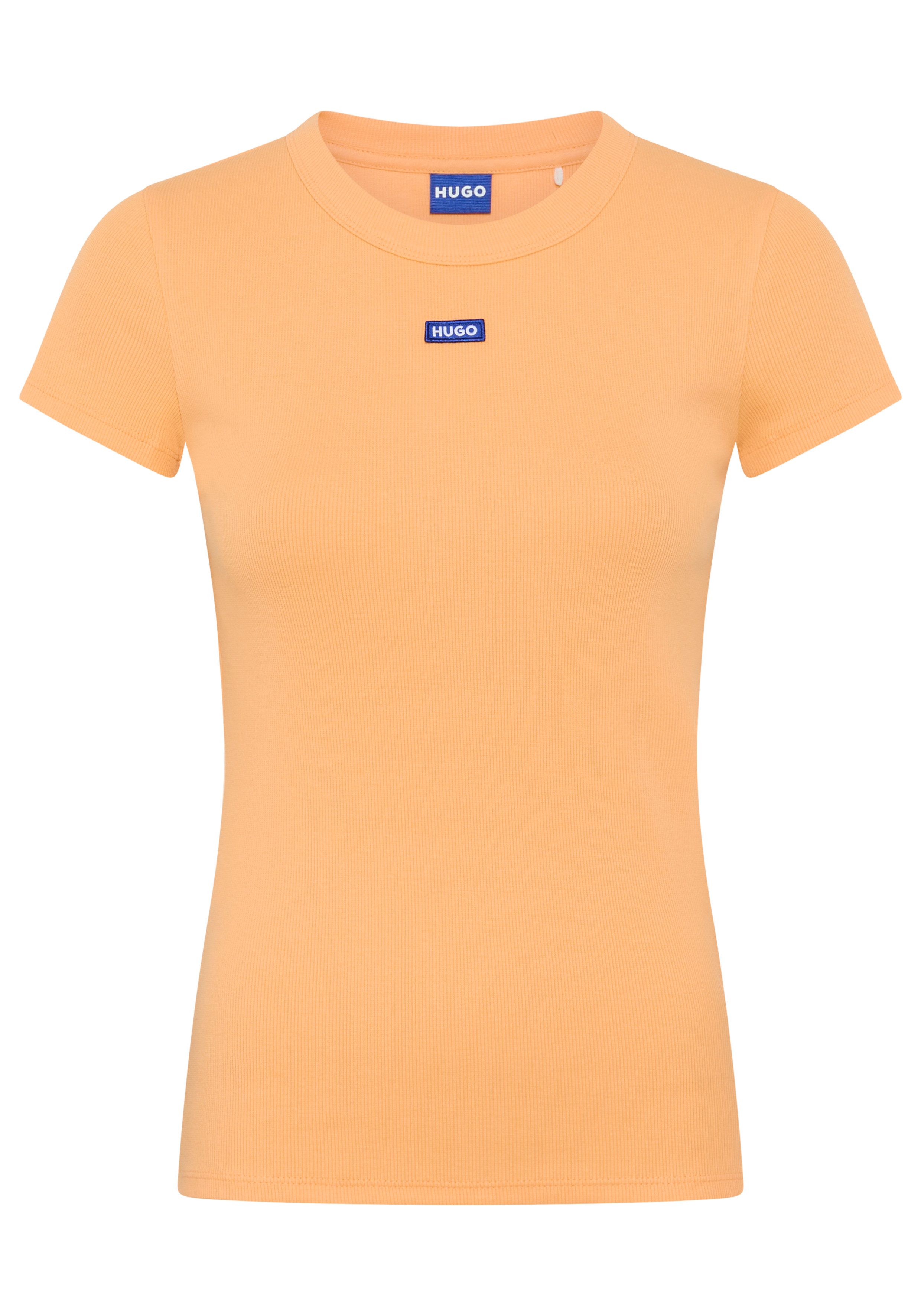 HUGO Blue T-Shirt Easy Tee mit HUGO Aufnäher