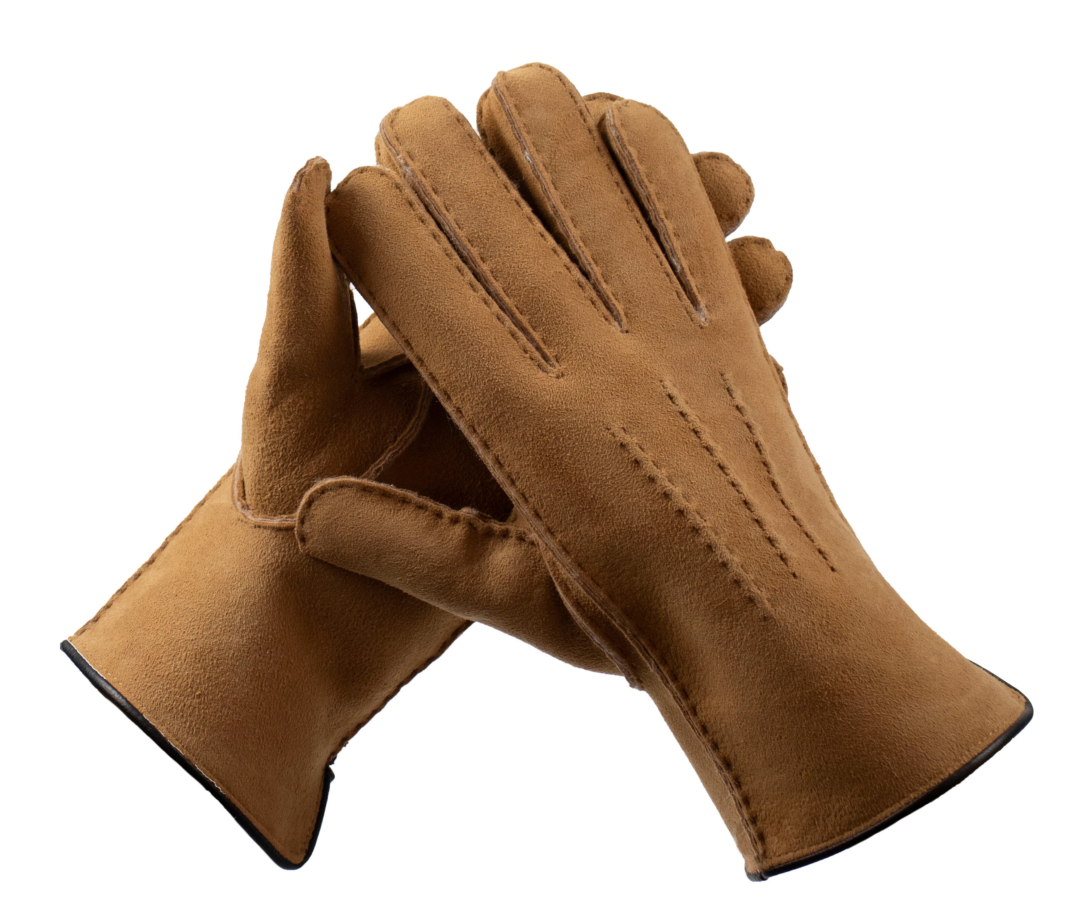 Reissner Lammfelle Lederhandschuhe Finger Handschuhe echtes Lammfell HDS-FING4 LUXIOR (1-St)