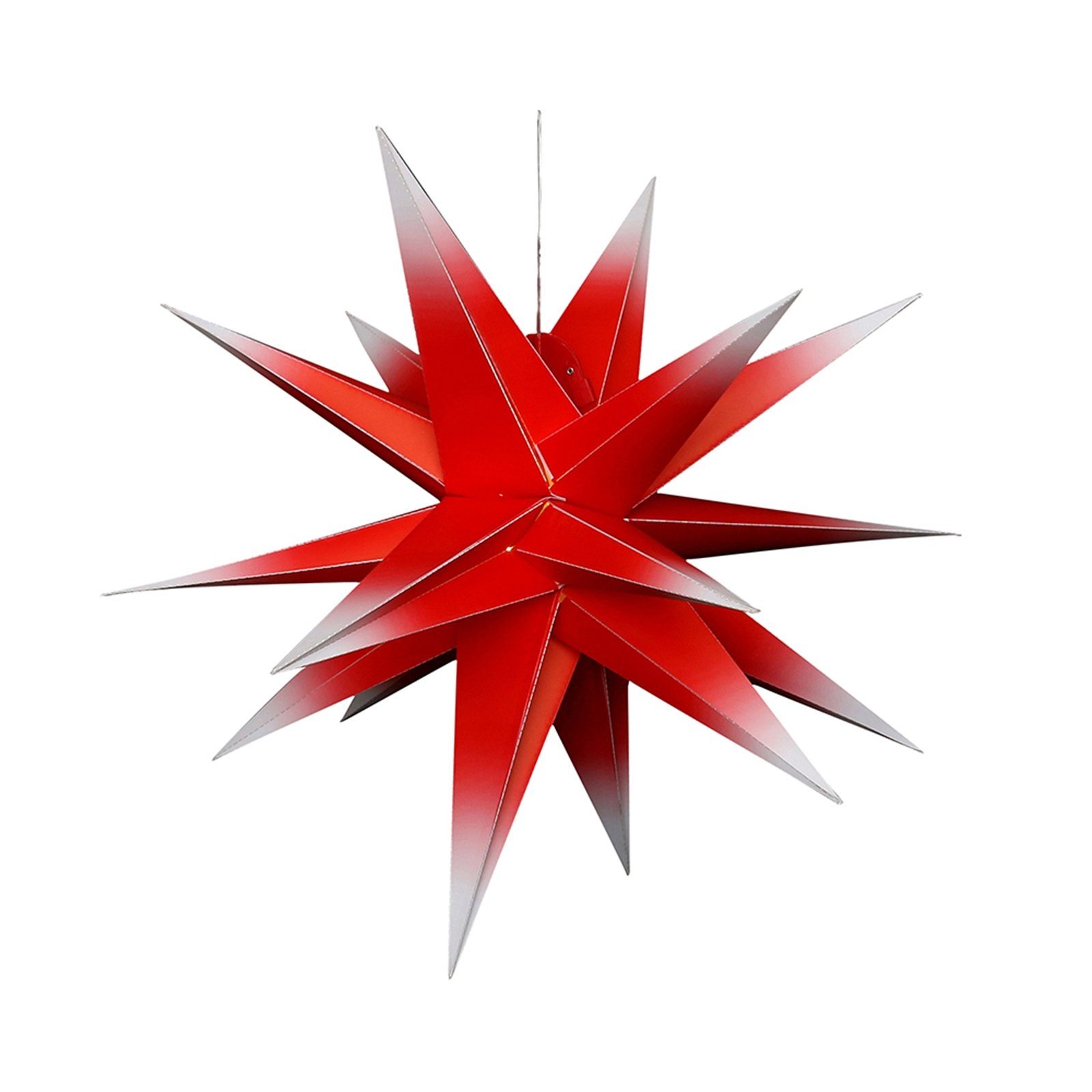 SIGRO Beleuchtetes Fensterbild Weihnachtsstern, 18 Zacken Outdoor. € 33,59