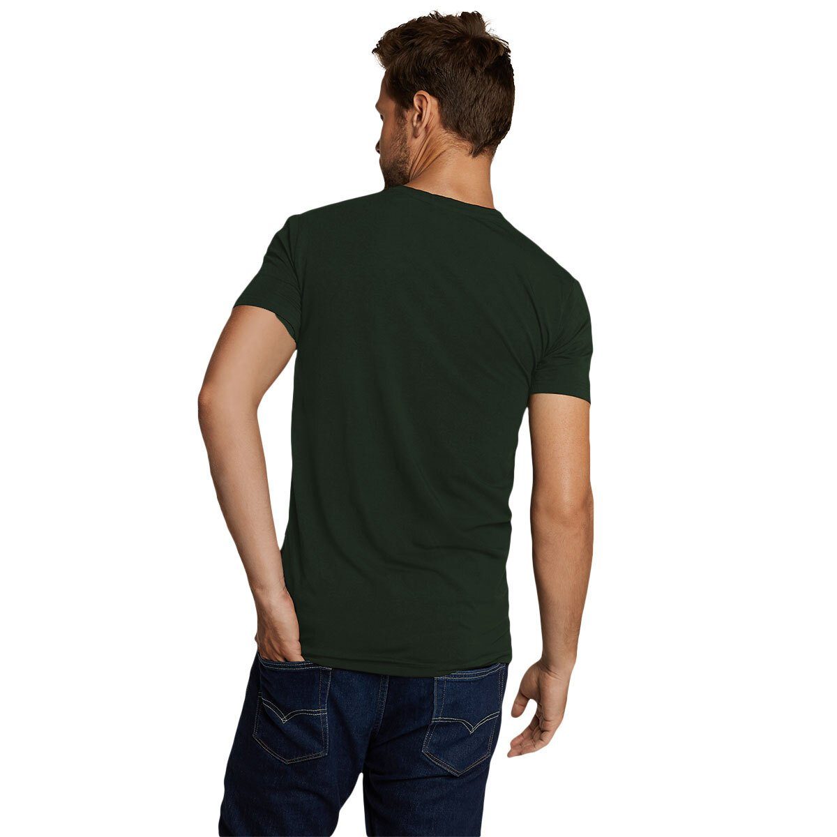 Grün - Damen basics T-Shirt KATE, 4er T-Shirt Bamboo Pack Unterhemd