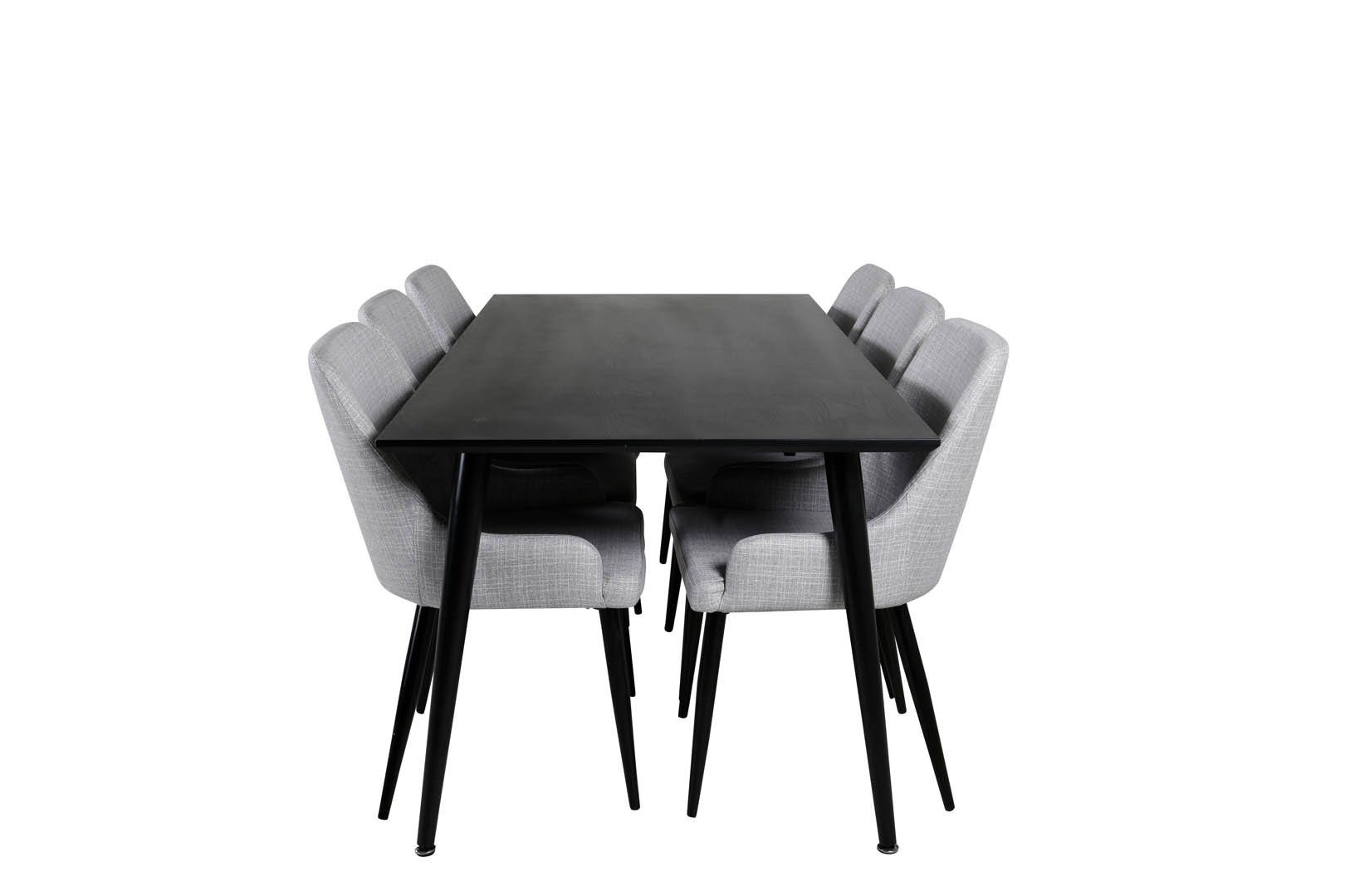 ebuy24 Essgruppe Dipp180x90BLBL Essgruppe Esstisch schwarz und 6 Pl, (7-tlg). Reduzierter Preis € 1.334,95. Unverbindliche Preisempfehlung € 1.779,95
