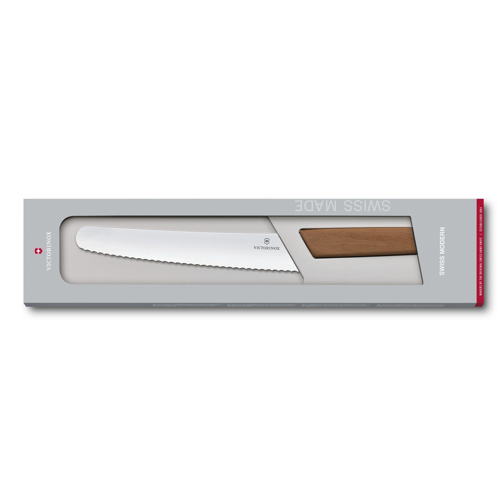 Swiss und 22cm, Victorinox Brotmesser Wellenschliff Brot- Modern Konditormesser,