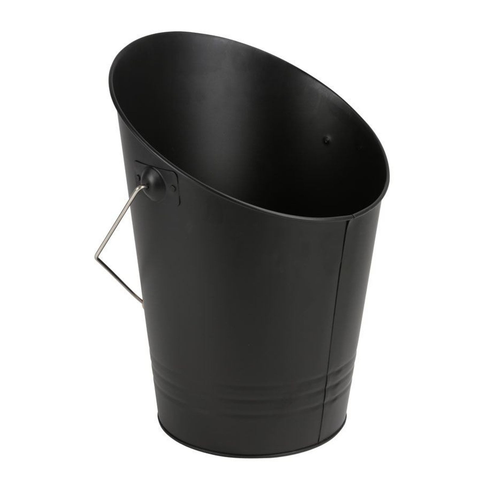 BURI Aschekasten Metall Ascheeimer 8L Kohleeimer Holzeimer Kaminzubehör Aschebehälter – Bild 5 von 5