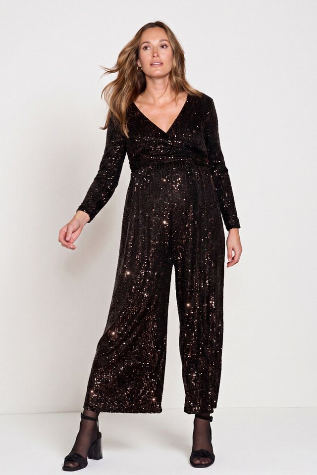 Seraphine Umstandskleid Seraphine Pailletten-Jumpsuit Umstandsmode (1-tlg)