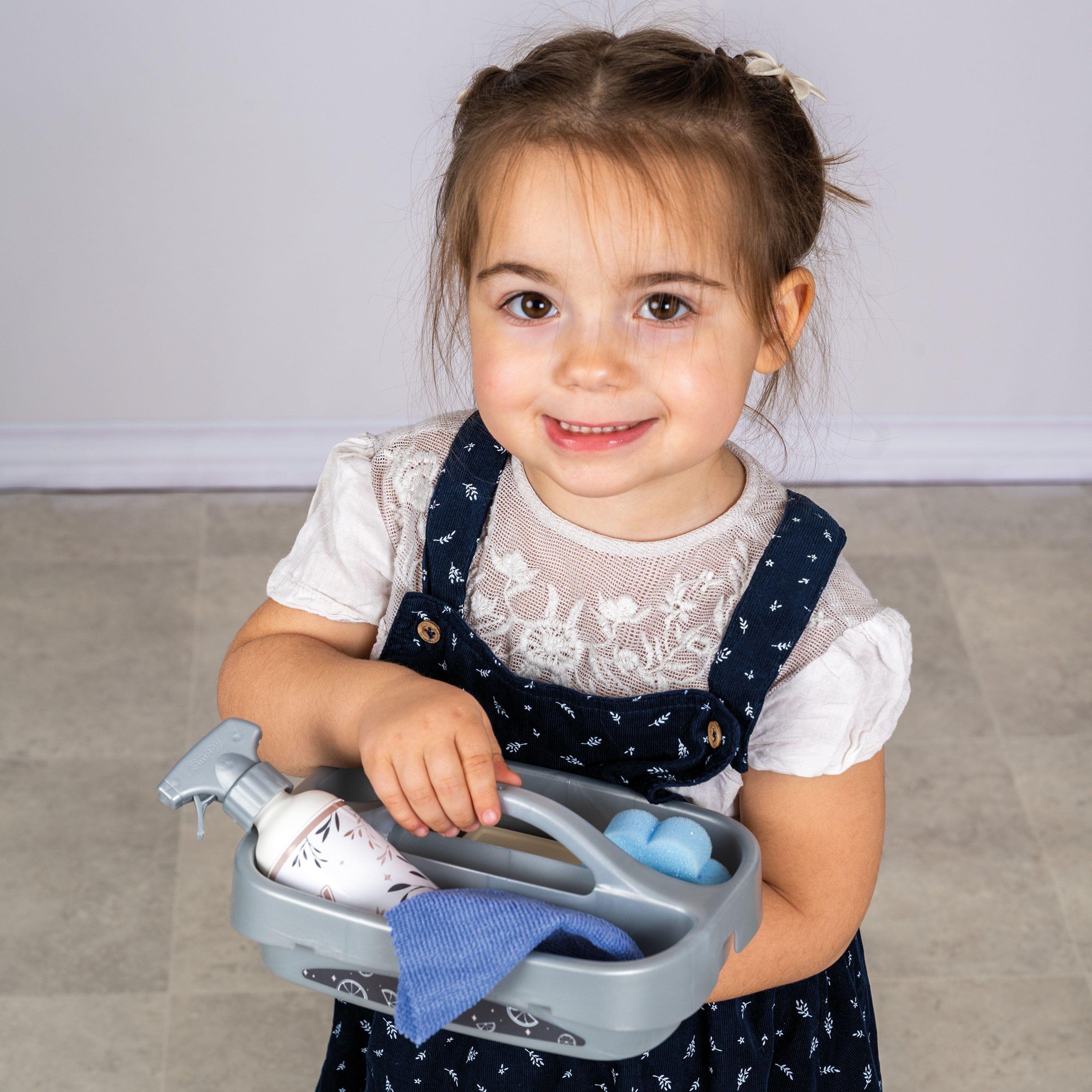 Smoby Kinder-Besenwagen Rowenta Reinigungstrolley, mit Sound – Bild 3 von 5