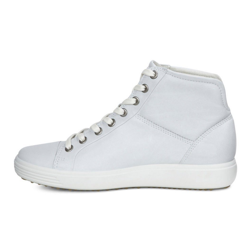 Ecco Soft 7 High (leichte und flexible Sohle) weiss Damen Sneaker günstig online kaufen