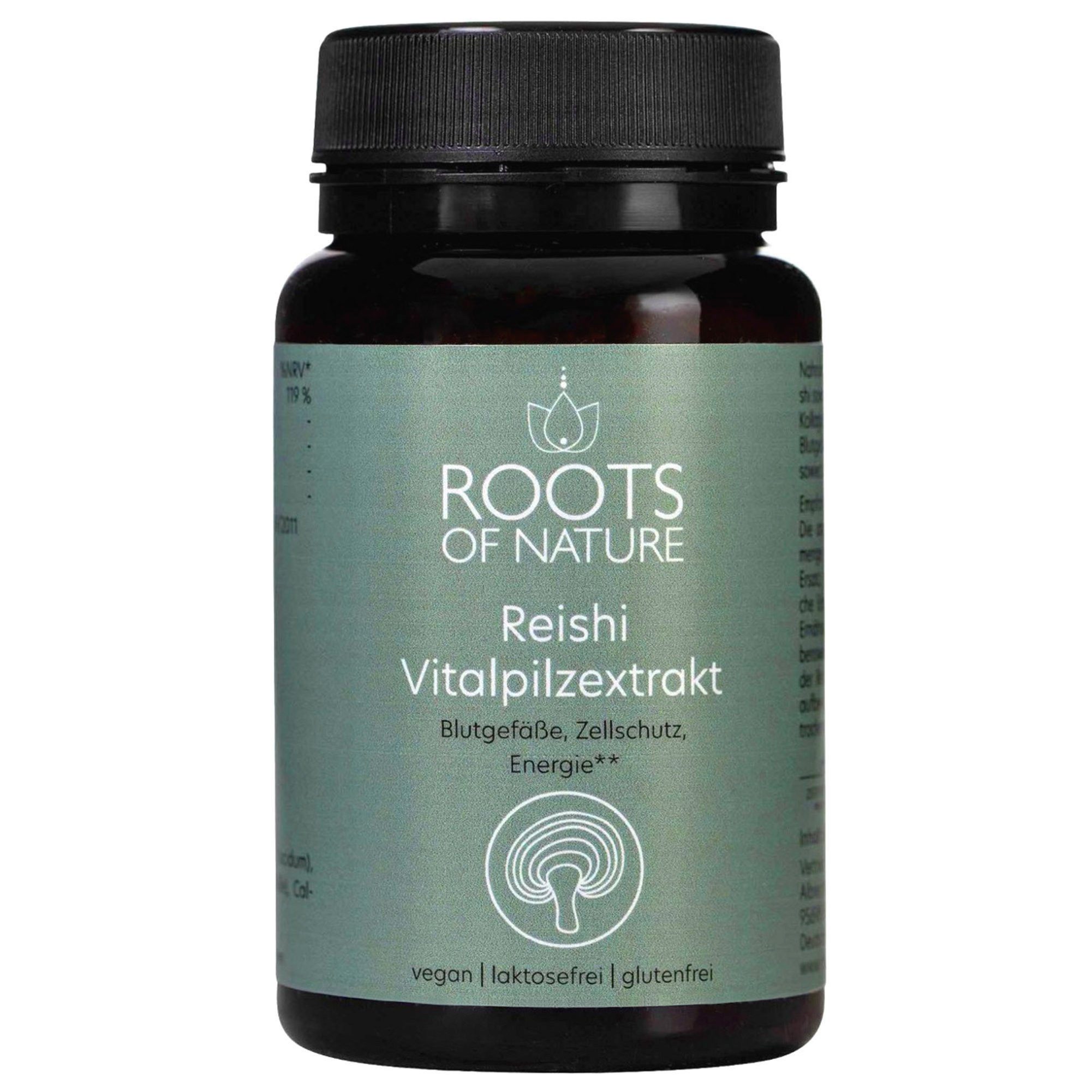 ROOTS OF NATURE Nahrungsergänzungsmittel Reishi Extrakt Kapseln Kapseln