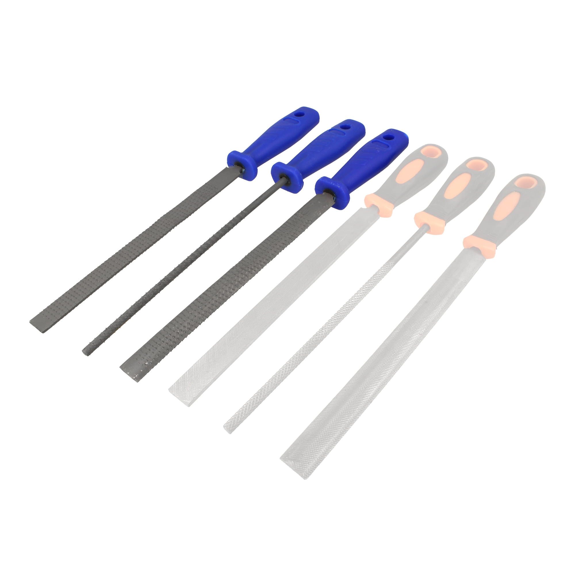 BOOMET Feile Raspeln Set, (3 St), Flach, rund halbrund für Holz