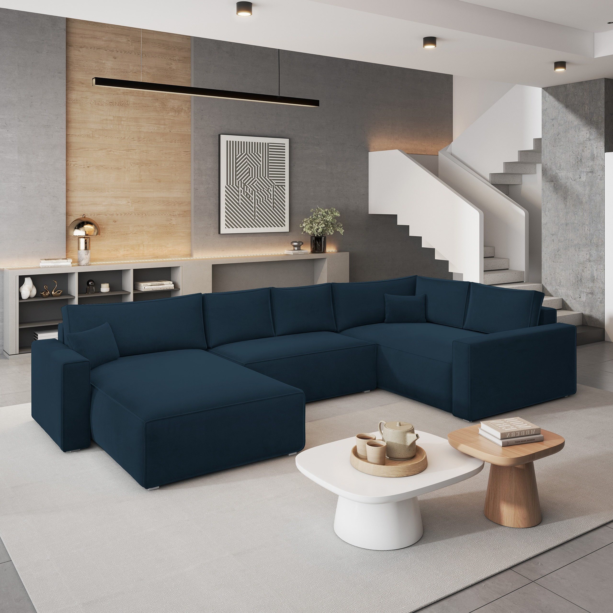 Masseno Ecksofa VELAMI mit Schlaffunktion U-Form, günstig online kaufen