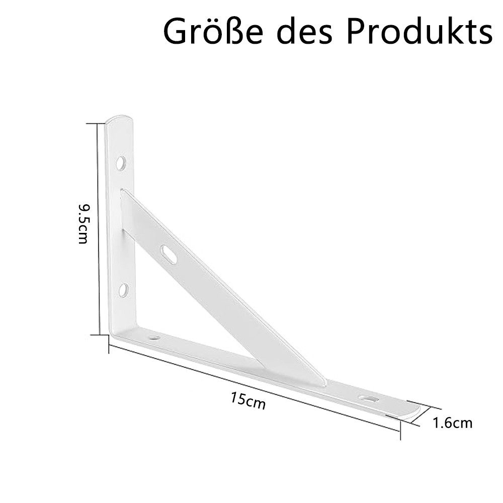NUODWELL Wandregalhalter 8 Stück Regalhalterungen,90 Grad Regalträger,Metal günstig online kaufen