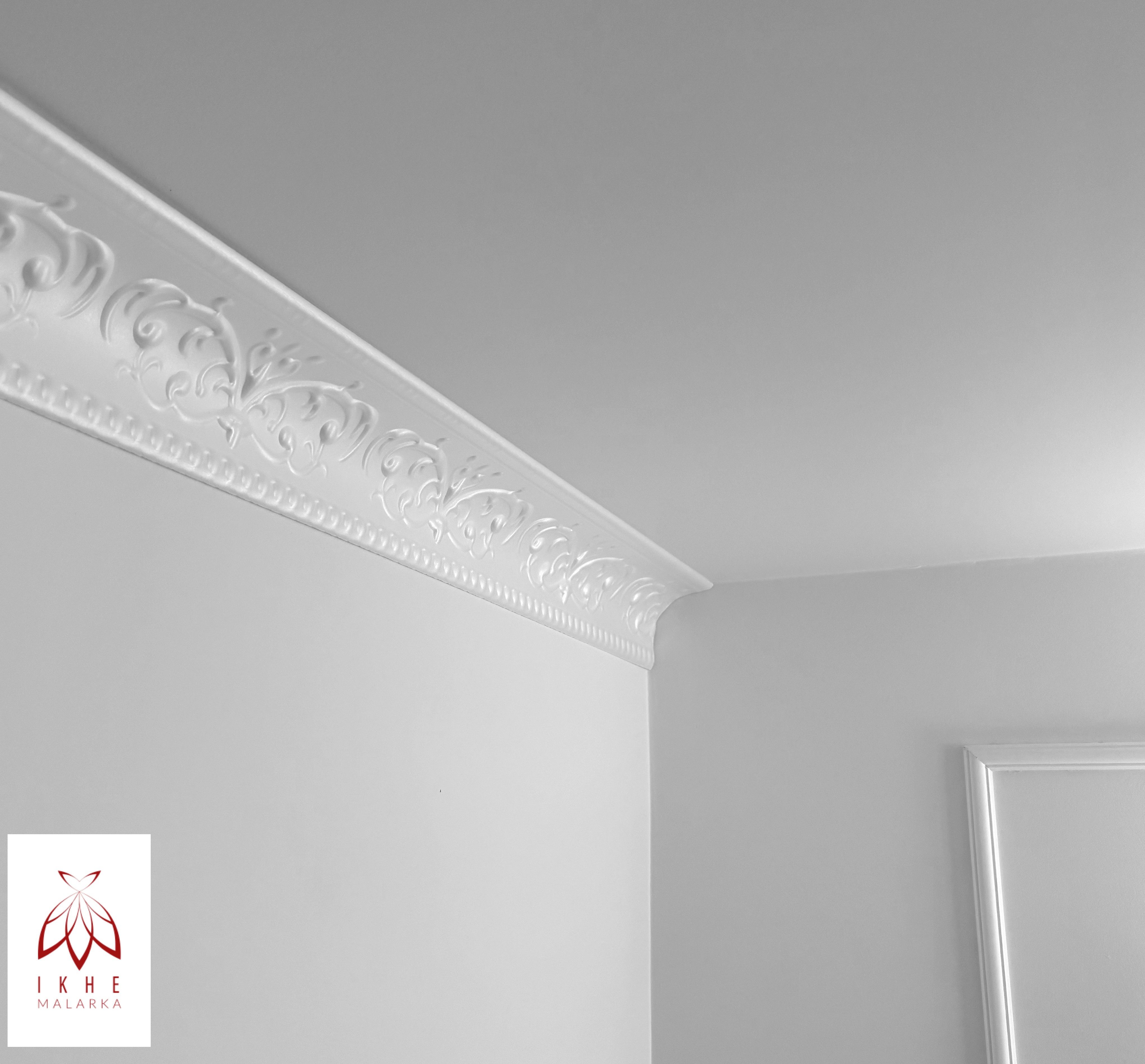 IKHEMalarka Deckenleiste Stuckleisten aus XPS Polystyrol – weiße Zierleiste günstig online kaufen