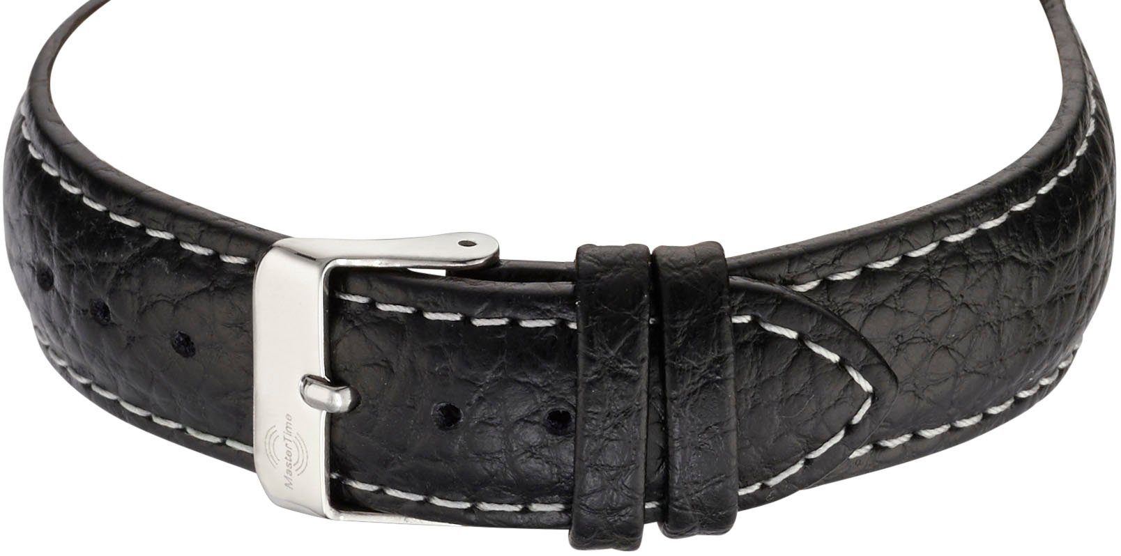MASTER TIME Funkuhr Basic MTLA-10593-21L, Armbanduhr, Quarzuhr, Damenuhr, Datum, Lederarmband