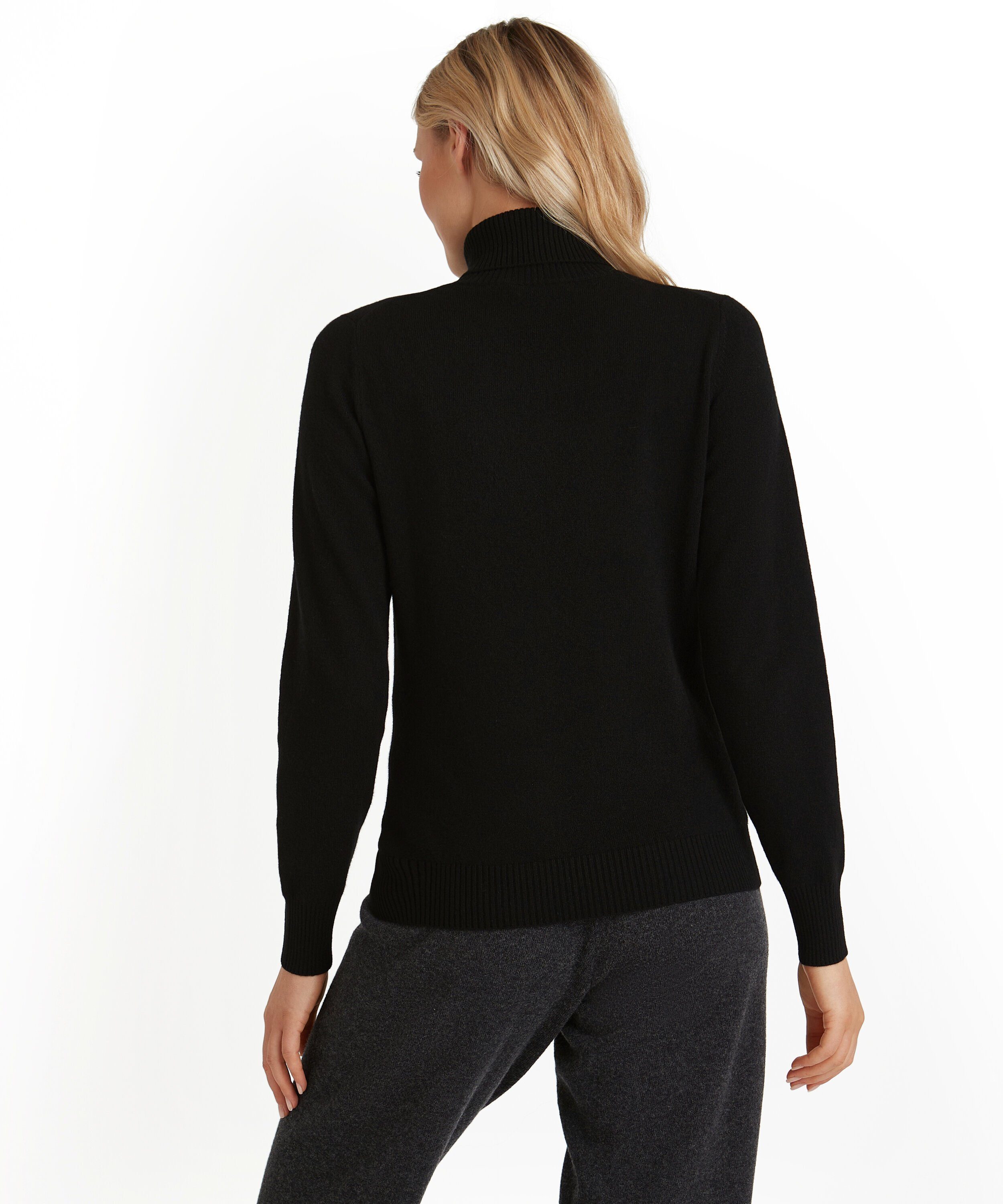 (1-tlg) reinem aus Kaschmir FALKE Strickpullover (3000) black