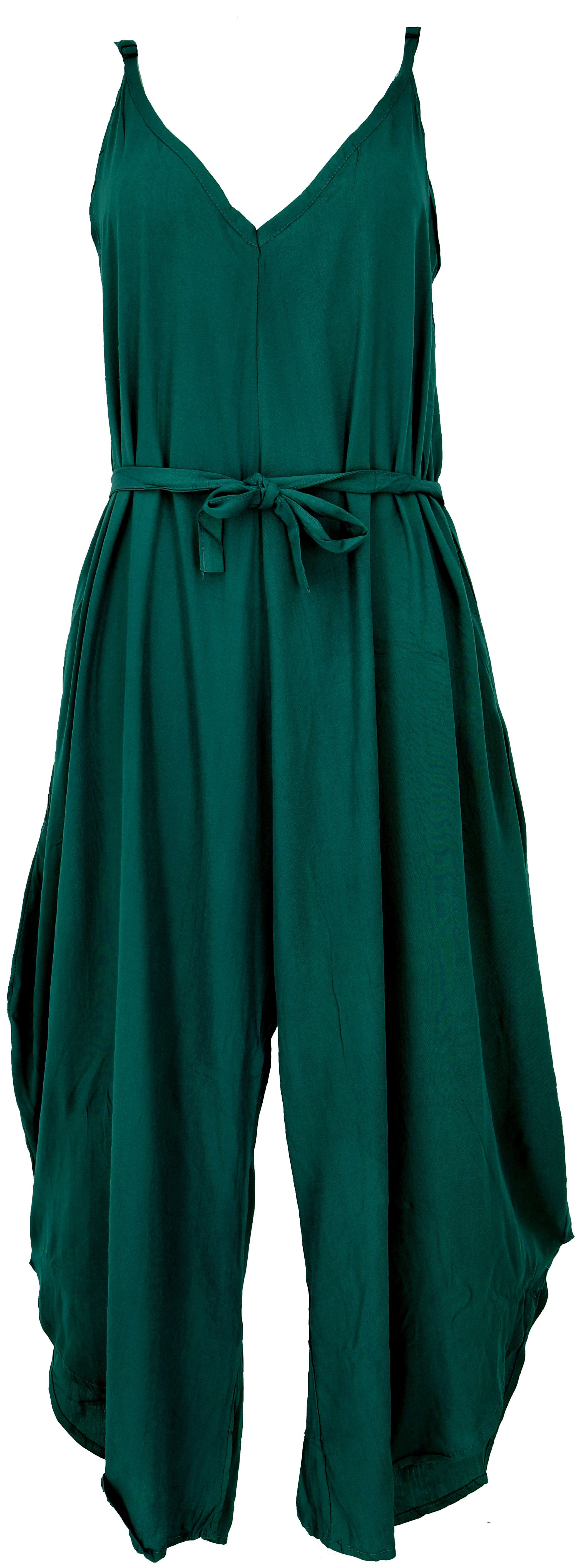 Guru-Shop Relaxhose Einfarbiger Jumpsuit, Sommer Overall,.. alternative Bekleidung