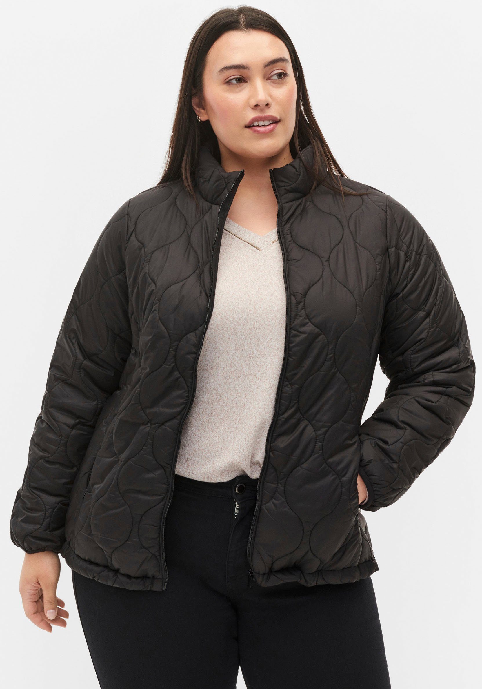 Zizzi Steppjacke Zizzi JACKET sschwarz | Übergangsjacken