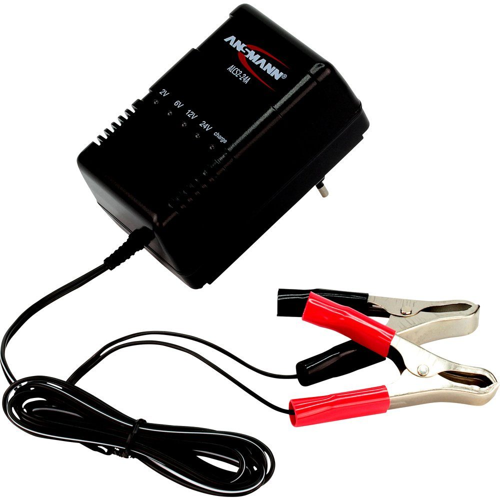 Ansmann Bleiakku-Ladegerät ALCS 2-24 A 2 V, 6 V, 12 V, 24 V Ladestrom Bleiakku-Ladegerät